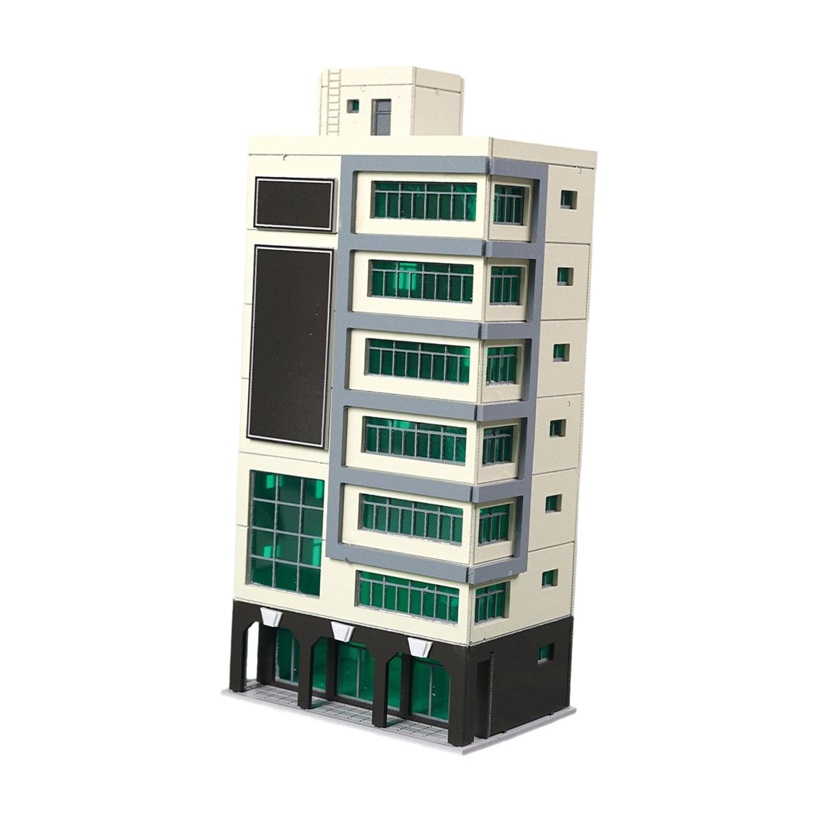 Modern City Building Ornament Miniature Model Railroad Scenery Plastic Material DIY for Model Train Enthusiasts