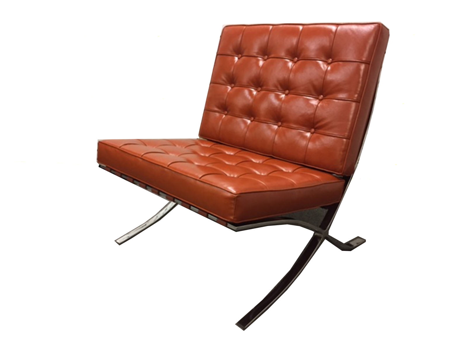 Modern Classic Style Chair Tan Leather