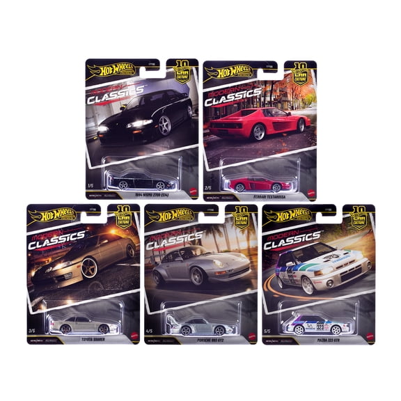 "Modern Classics" 5 piece Set "Car Culture 10th Anniversary" 2026 Series S Diecast Model Cars by Hot Wheels