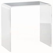 Modern Clear 21" Long Acrylic Waterfall Coffee Table