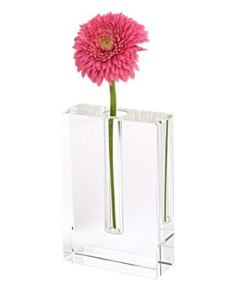 Modern Clear 6 Block Optical Crystal Vase Modern Clear 6 Block Optical Crystal Vase