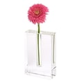 thumbnail image 1 of Modern Clear 6" Block Optical Crystal Vase, 1 of 5