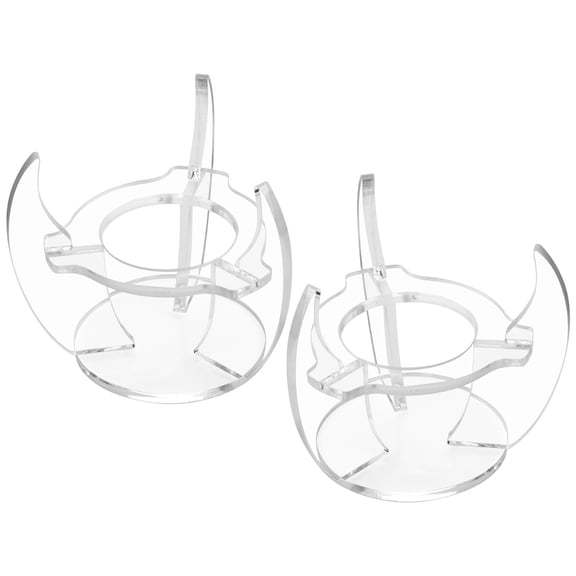Modern Clear Controller Open Design Acrylic Holder with Anti-Slip Pad for Gaming Gear