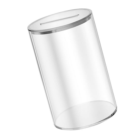 Modern Clear Money Jar Easy Access Piggy Banks for Kids and Adults