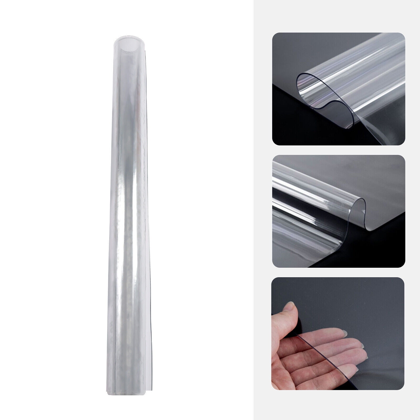 Modern Clear Table Cover Protector 2MM Thick Clear Transparent PVC