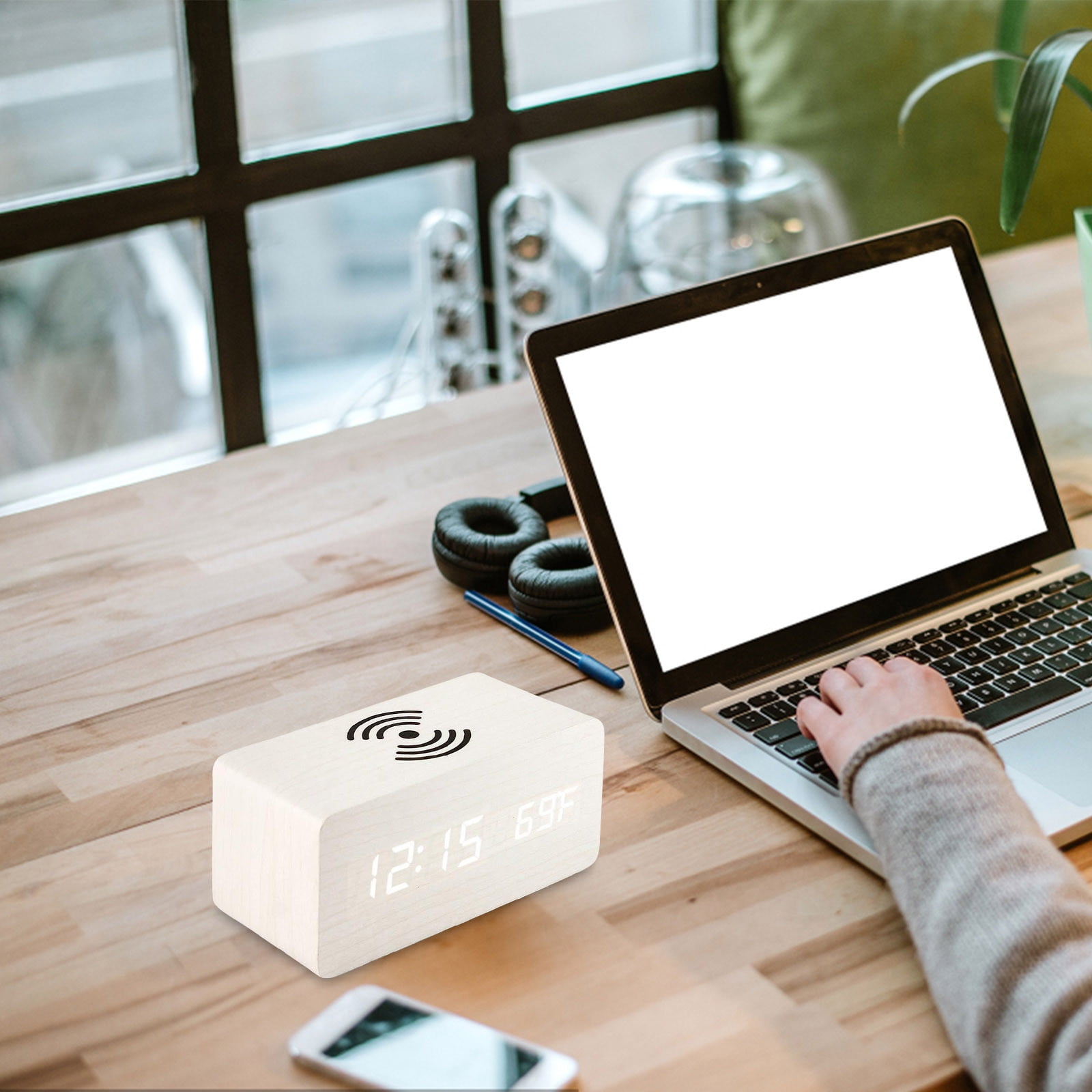 Modern Clock Wall Clock Modern Led Clock Wall Mount Digital Clock Sound