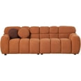thumbnail image 1 of Modern Cloud Sofa, Black Boucle Fabric, Deep Seat Loveseat with 2 Pillows (Beige, 2seater), 1 of 18