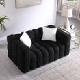 thumbnail image 1 of Modern Cloud Sofa with Pillows, 2-Seater Upholstered Fabric Sofa Couch Boucle Sofa, 1 of 8