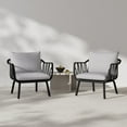 thumbnail image 1 of Modern Club Chairs, PP, Grey (Set of 2), 1 of 9