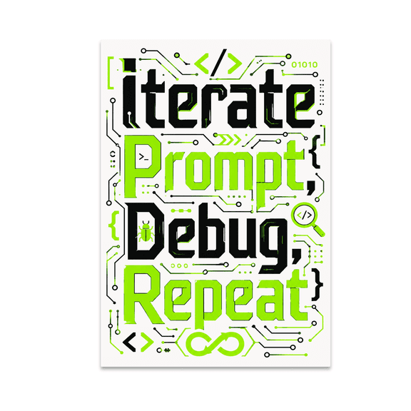 Modern Coding Wall Art - Tech Enthusiast - 13x19 Poster Print