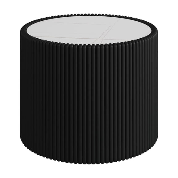 Modern Coffee Sintered Stone Side Table for Living Room