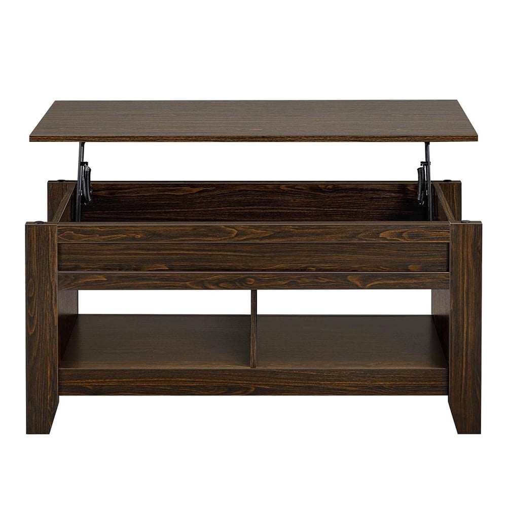 Photo inspiration: Hidden Compartment Living Room Design Reference: Modern Coffee Table With Storage Shelf And Hidden Compartment Living