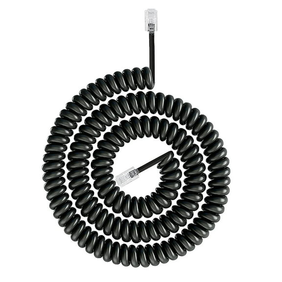 Modern Coiled RJ9 4P4C Telephone Line Spring Landline Cord For Enhancing Any Or Home Decoration