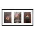thumbnail image 1 of Black Finish Collage Frame - White Mat, Holds Three 5x7 Photos , UV Resistant Acrylic, Wall Hanging, 1 of 8