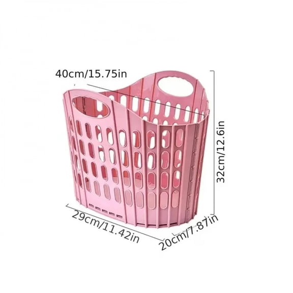 Modern Collapsible Laundry Basket, Multifunctional Portable Dirty Clothes Storage, Wall-Mounted Square Laundry Room Storage Box