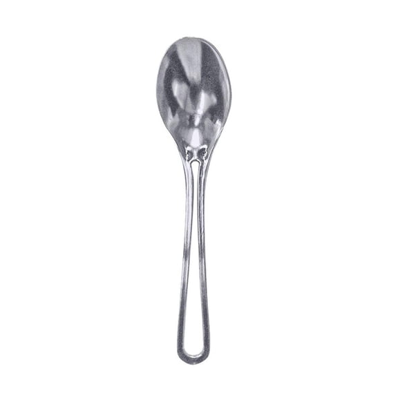 Modern Collection Contemporary Handle Tea Spoons Silver 20 Pack