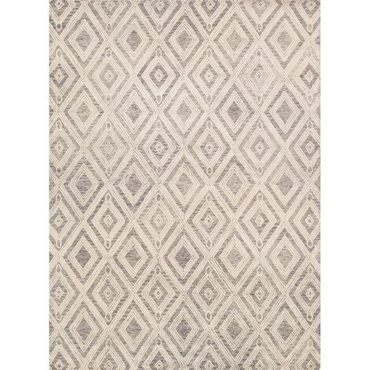 Ivory Elegance Hand-Tufted Wool Rectangular Area Rug 12' x 15'