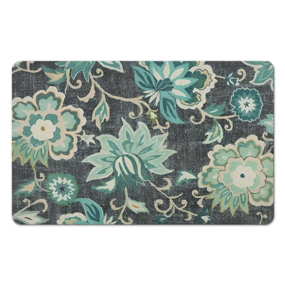 Modern Collection Non-Slip Floral Area Rug | Distinctive 20x32 inch Vintage Design | Perfectly Complements Living Room, Bathroom Decor