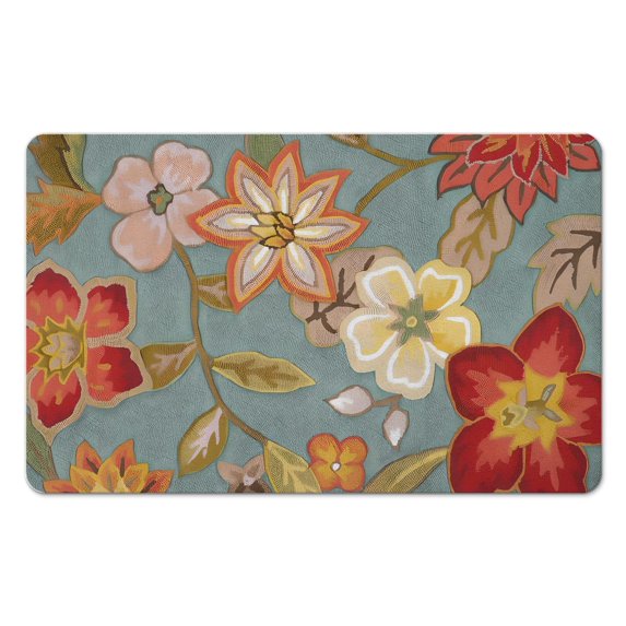 Modern Collection Non-Slip Vintage Floral Area Rug | 20x32 inch, Distressed Look | Brightens Up Your Living Room, Bathroom Decor