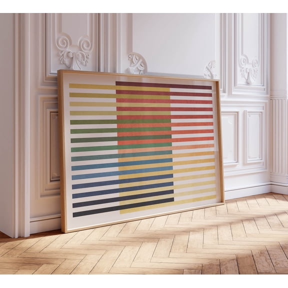 Modern Color Block Art Print Unframed Paper Print
