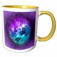 thumbnail image 1 of 3drose, Modern Colorful Christmas Ball, 11oz Two-tone Yellow Mug, 1 of 6