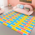 thumbnail image 1 of Modern Colorful Geometry Carpet Bedroom Decoration Sofa Bedside Carpets Living Room Area Rug Lounge Checkroom Non-slip Floor Mat, 1 of 5