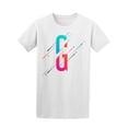 thumbnail image 1 of Modern Colorful Letter G  T-Shirt Men -Image by Shutterstock, Male Large, 1 of 2