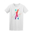 thumbnail image 1 of Modern Colorful Letter X  T-Shirt Men -Image by Shutterstock, Male Large, 1 of 2