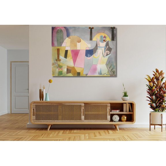 Modern Column Landscape Black Columns Abstract Wall Art, Unframed Poster