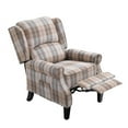 thumbnail image 1 of MINKUROW Modern Comfortable Upholstered Leisure Chair Multifunctional Recliner Chair Single Sofa with Footrest,Beige Check, 1 of 5