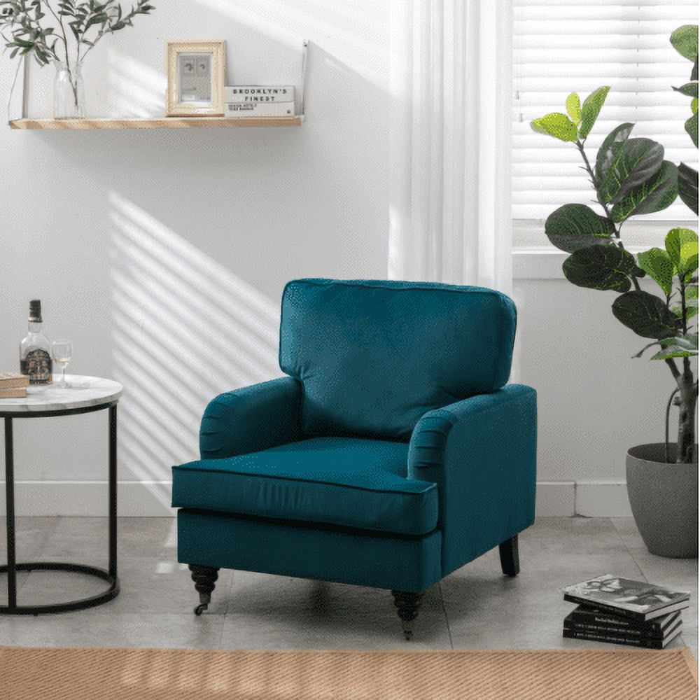 Armchair on sale with casters