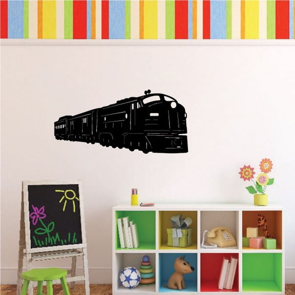 Modern Commuter Train Decal - 36 Inches