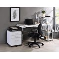 thumbnail image 1 of Modern Concise White Desk With Legs And 28.04 In Height Finish Writing 28" Floor 70lbs Weight Limit, 1 of 3