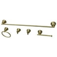 thumbnail image 1 of Modern Concord 5 Piece Bathroom Accessory Set, Satin Brass, 1 of 1