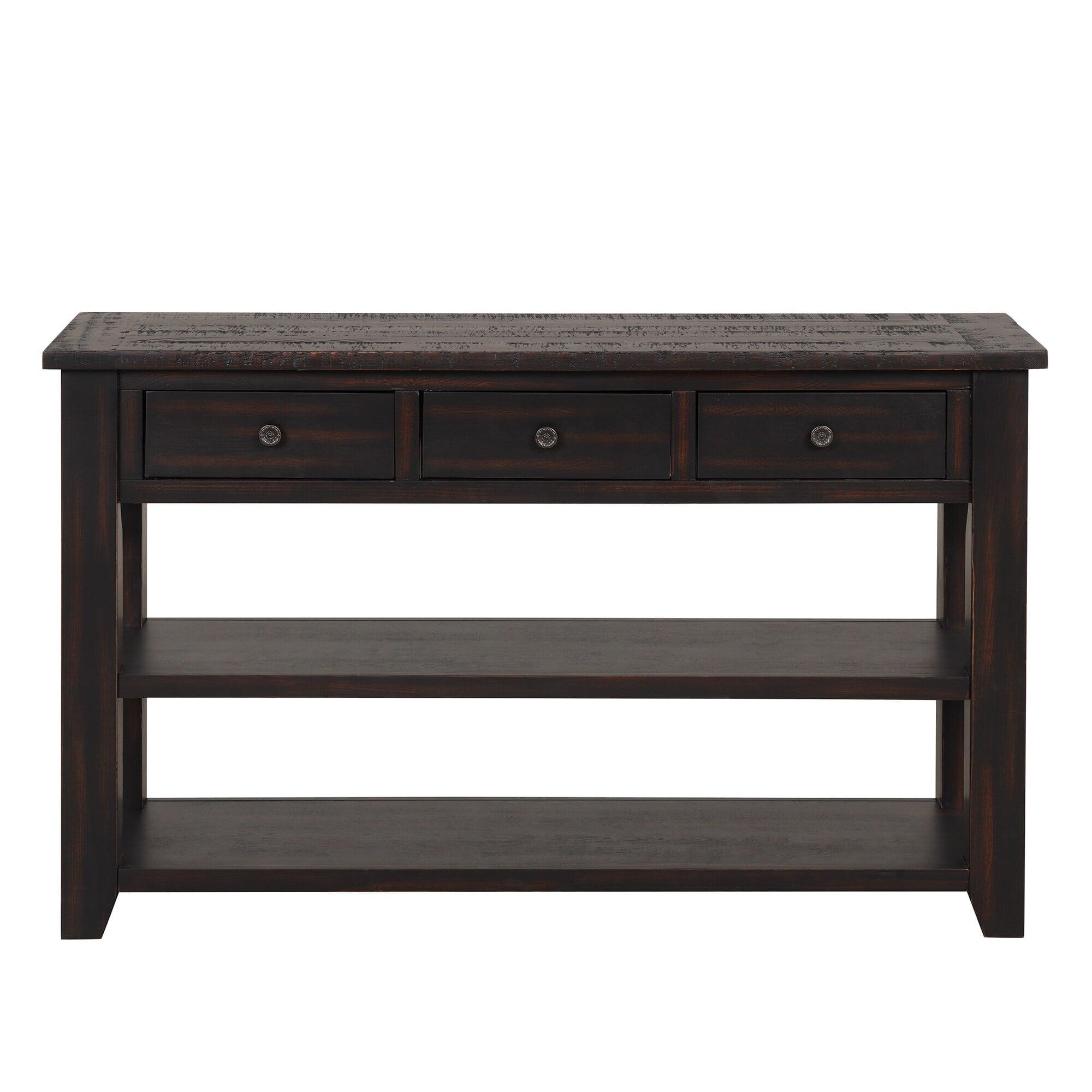 Modern Console Table Entryway Sofa Side Table Black
