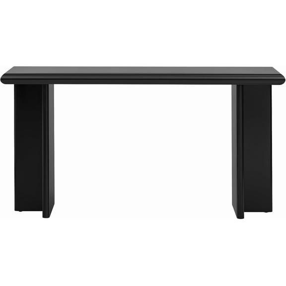 Modern Console Table with U-Shaped Legs, 59.1 Inch, Extra Long Entryway, Table Sofa Table for Entryway, Hallway Living Room, Foyer, Modern Minimalist Style, Easy Assembly, Black