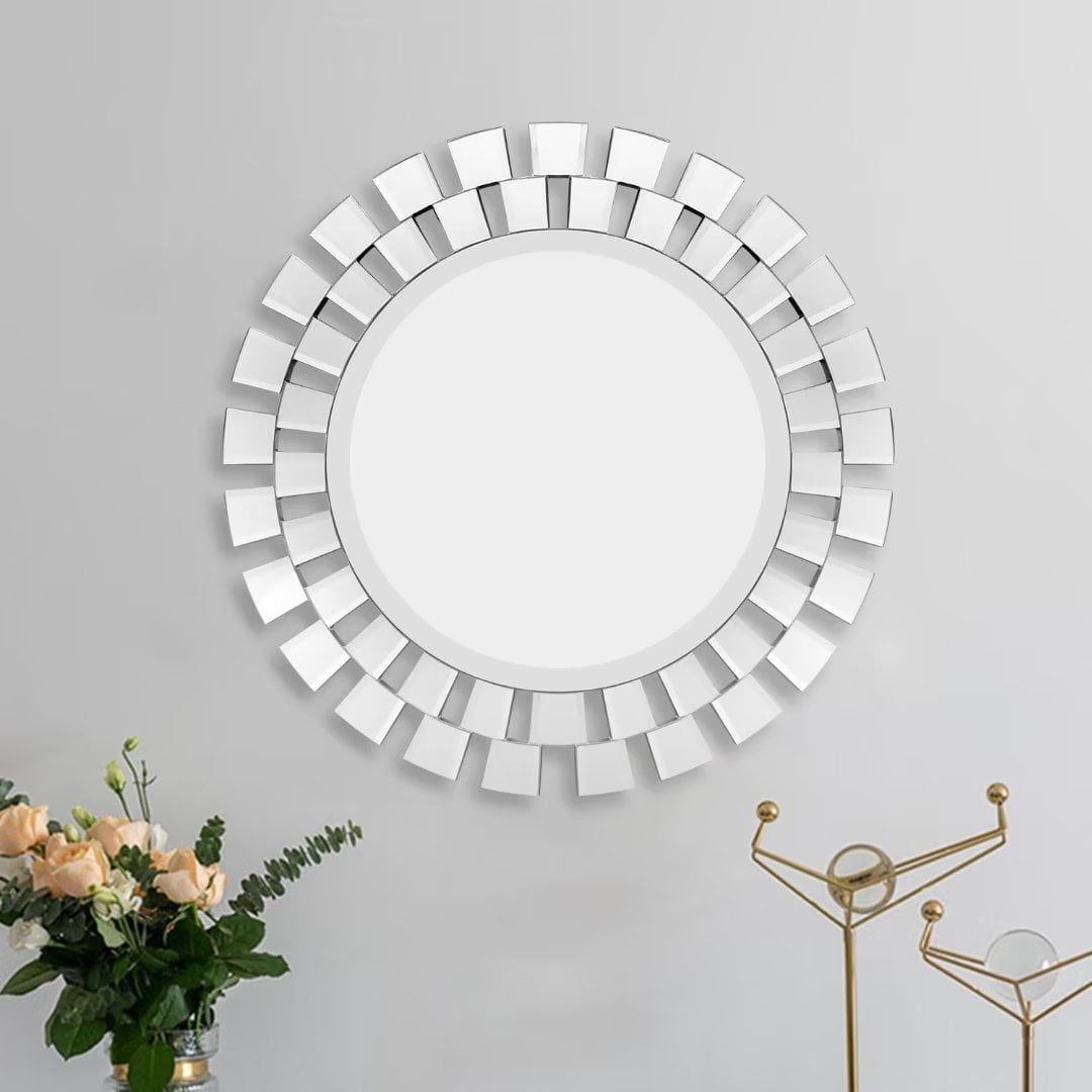 Modern & Contemporary Beveled Accent Wall Mirror