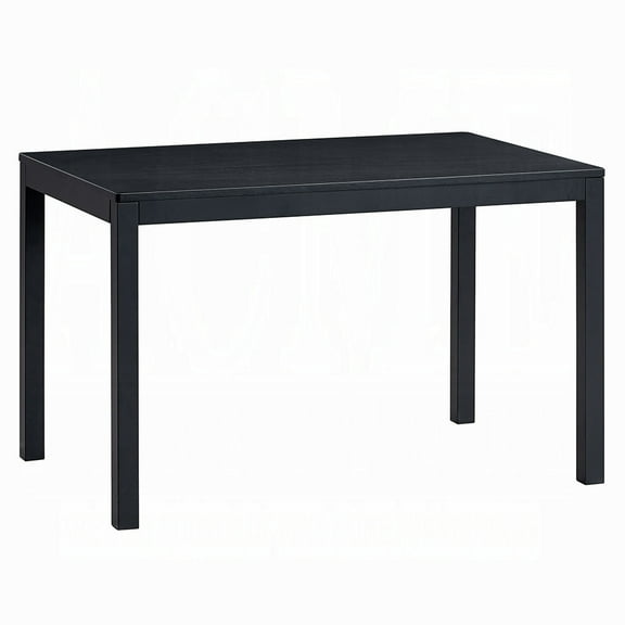 Modern Contemporary Black Finish Dining Table 1pc Wooden Dining Kitchen Furniture