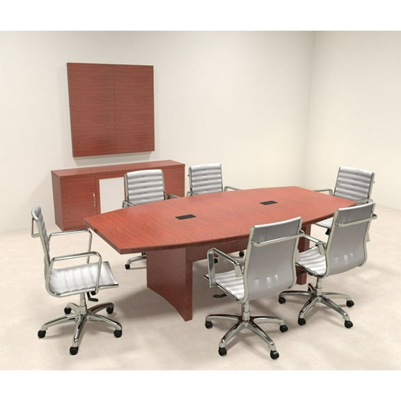 Modern Contemporary Boat Shaped 8' Feet Conference Table, #RO-ABD-C5