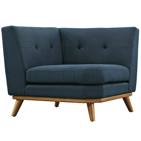 Modern Contemporary Corner Sofa , Navy, Fabric