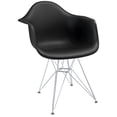 thumbnail image 1 of Modern Contemporary Kitchen Dining Armchair Black, 1 of 2