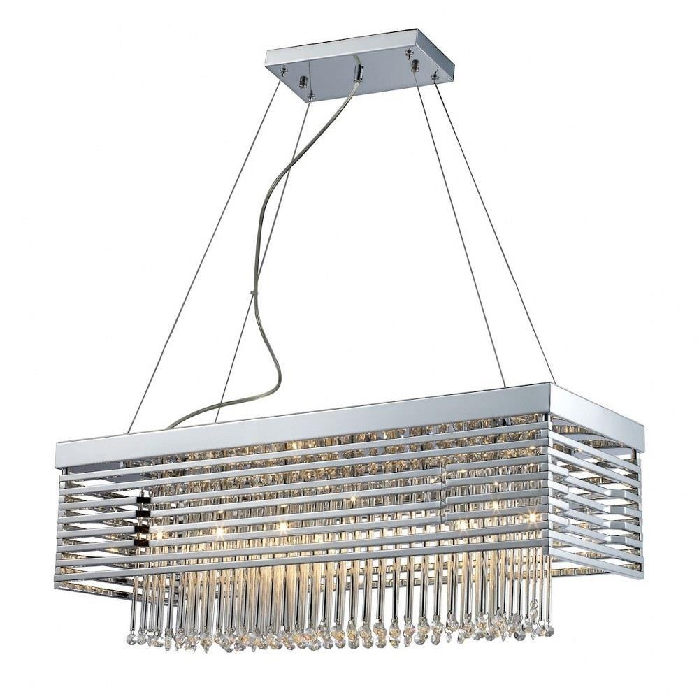 Modern Contemporary Luxe Twelve Light Chandelier in Polished Chrome Finish Bailey Street Home 2499-Bel-612340 - image 1 of 4