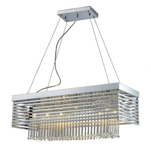 Modern Contemporary Luxe Twelve Light Chandelier in Polished Chrome Finish Bailey Street Home 2499-Bel-612340