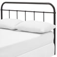 thumbnail image 1 of Modern Contemporary Urban Design Bedroom King Size Headboard, Metal Steel, Brown, 1 of 4