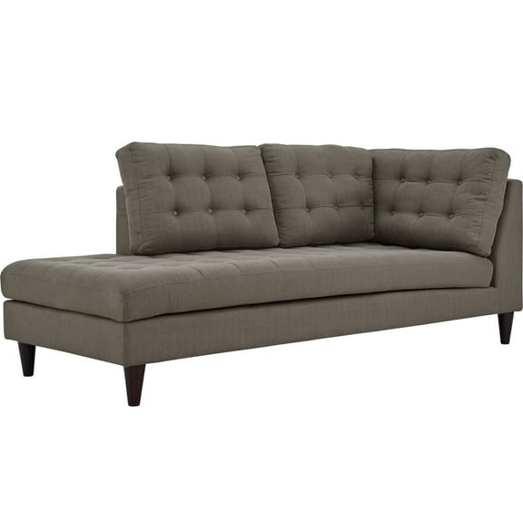 Modern Contemporary Urban Design Bedroom Living Room Bumper Bench, Grey Gray, Fabric