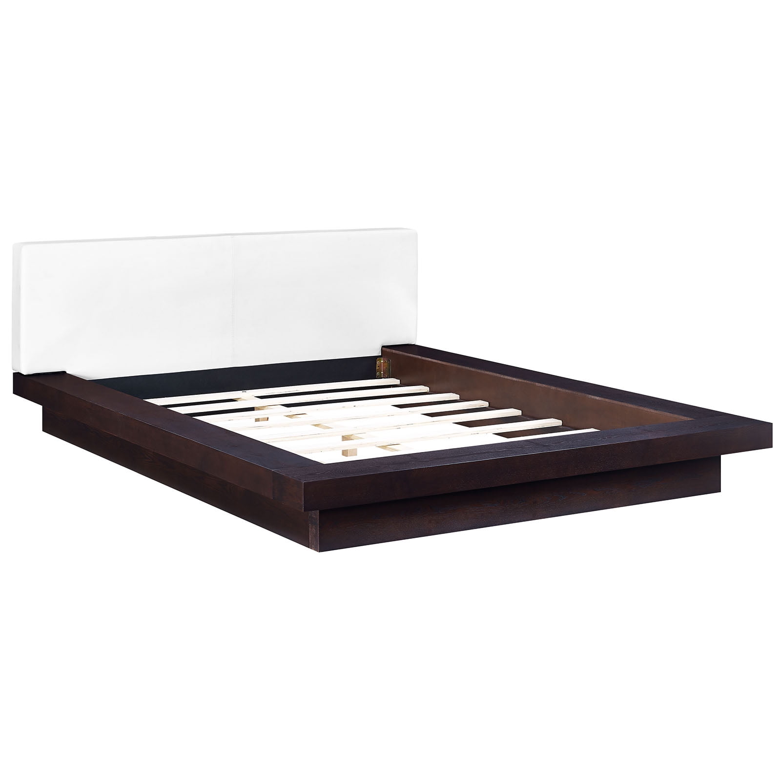 Modern Contemporary Urban Design Bedroom Queen Size Platform Bed Frame