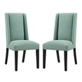 thumbnail image 1 of Modern Contemporary Urban Design Dining Kitchen Room Side Chair, Set of Two, Fabric, Blue, 1 of 4