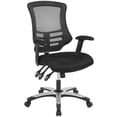 thumbnail image 1 of Modern Contemporary Urban Design Home Business Office Furniture Work Desk Chair, Fabric, Black, 1 of 8