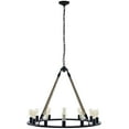 thumbnail image 1 of Modern Contemporary Urban Design Industrial Living Room Kitchen Chandelier Ceiling Light, Brown, Metal, 1 of 4