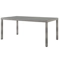 thumbnail image 1 of Modern Contemporary Urban Design Kitchen Dining Room Dining Table, Rattan Wicker, Grey Gray, 1 of 3